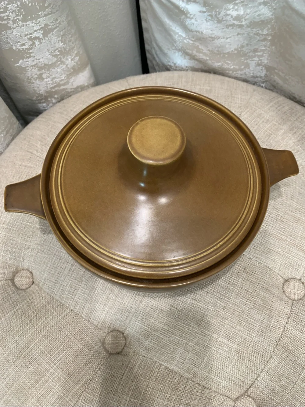 Covered Pottery Casserole Dish. Celtic Atlantis
